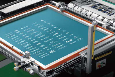 Placa de serigrafía desmontable